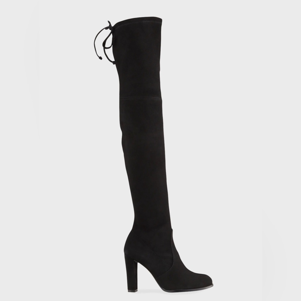 Stuart Weitzman Highland Black Suede Boots. Women’s Size 8